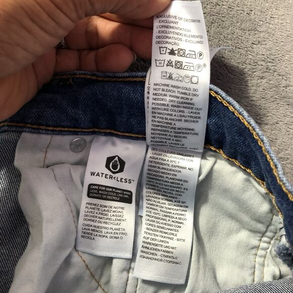 Levis 505 Jeans Men Size 40X32 Blue Denim Regular Fit Straight Leg Stretch New - Picture 11 of 13